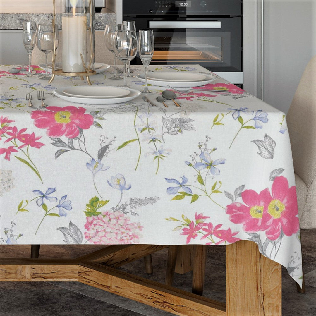 Crocus Soft White – Tekstilvoksdug med forårsblomster