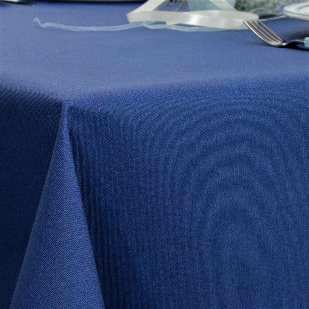 Dali Blue – Ensfarvet tekstilvoksdug – 180 cm bred
