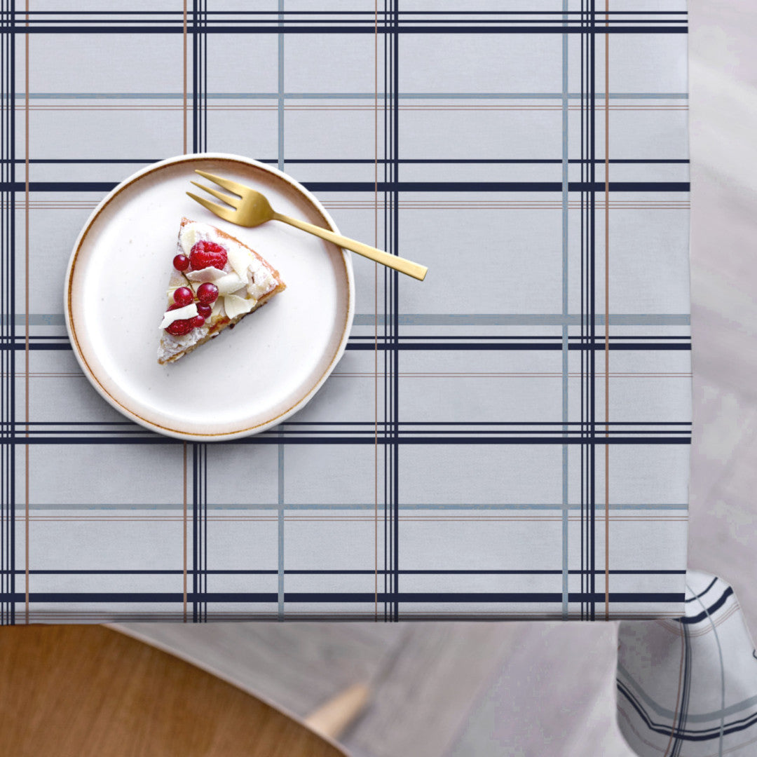 Define Linen Blue – Södahl tekstilvoksdug med skridsikker bagside, miljø