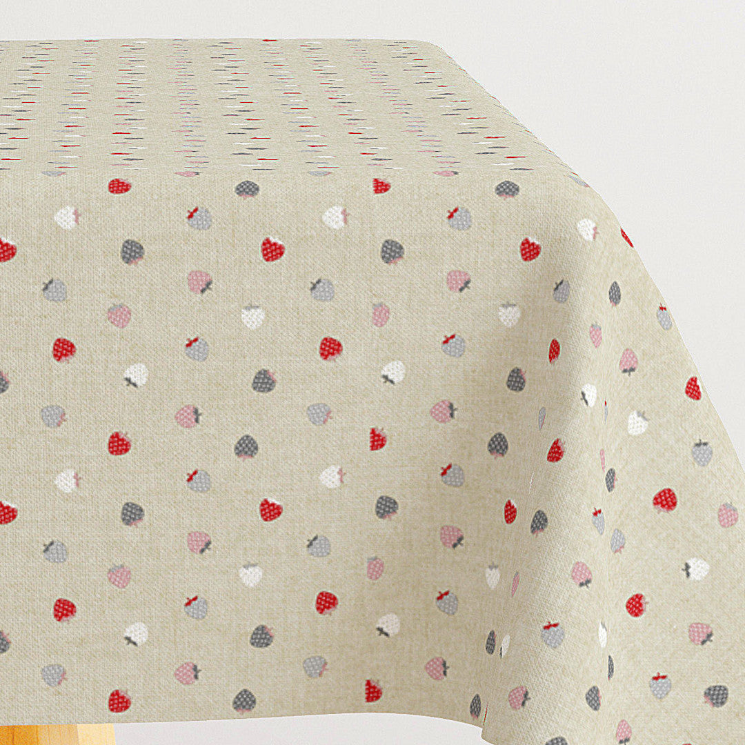 Dix Summer Berries – Tekstilvoksdug med små jordbær