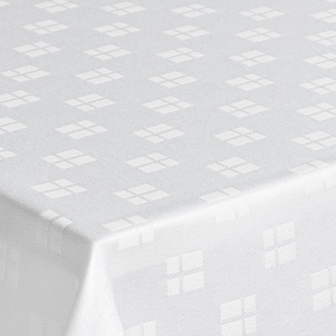 Engholm Flag Damaskdug – Hvid 160 x 270 cm, hjørne