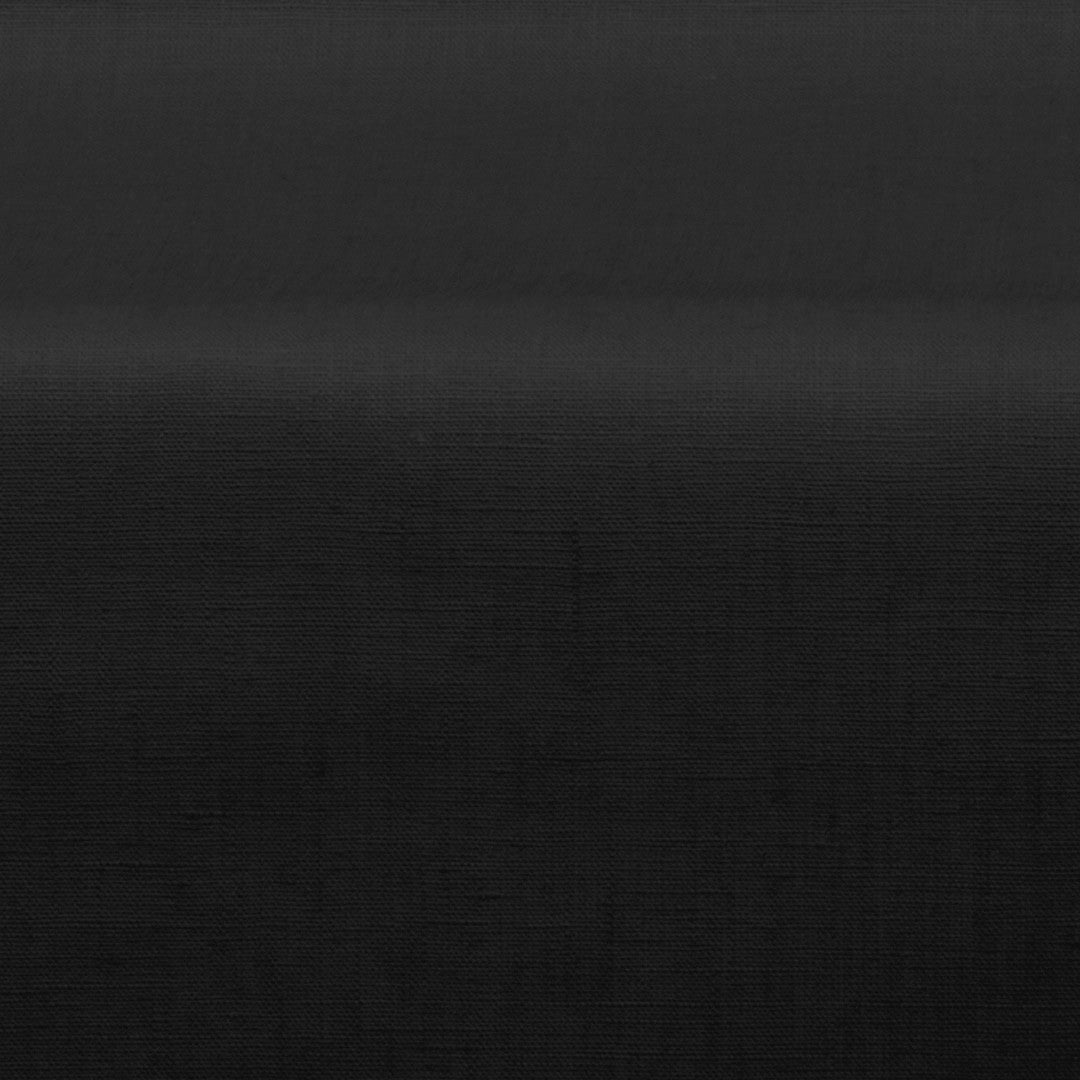 Ensfarvet tekstilvoksdug i hør - 140 cm bred - Sort