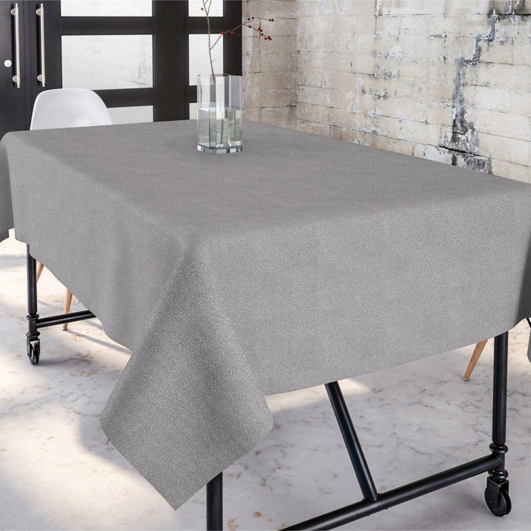 Goya Grå - Jacquard vævet tekstilvoksdug, 140 cm bred