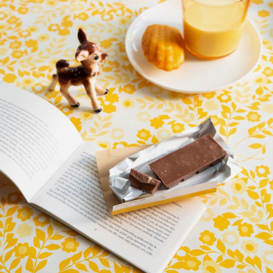 Lola voksdug – Wallflower Saffron Summer Bloom, nærbillede