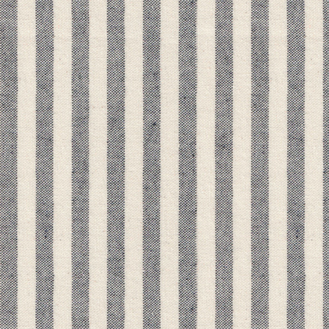 Nordfavn Ibiza Stengrå – Stribet tekstilvoksdug i dyb, afdæmpet grå, motiv
