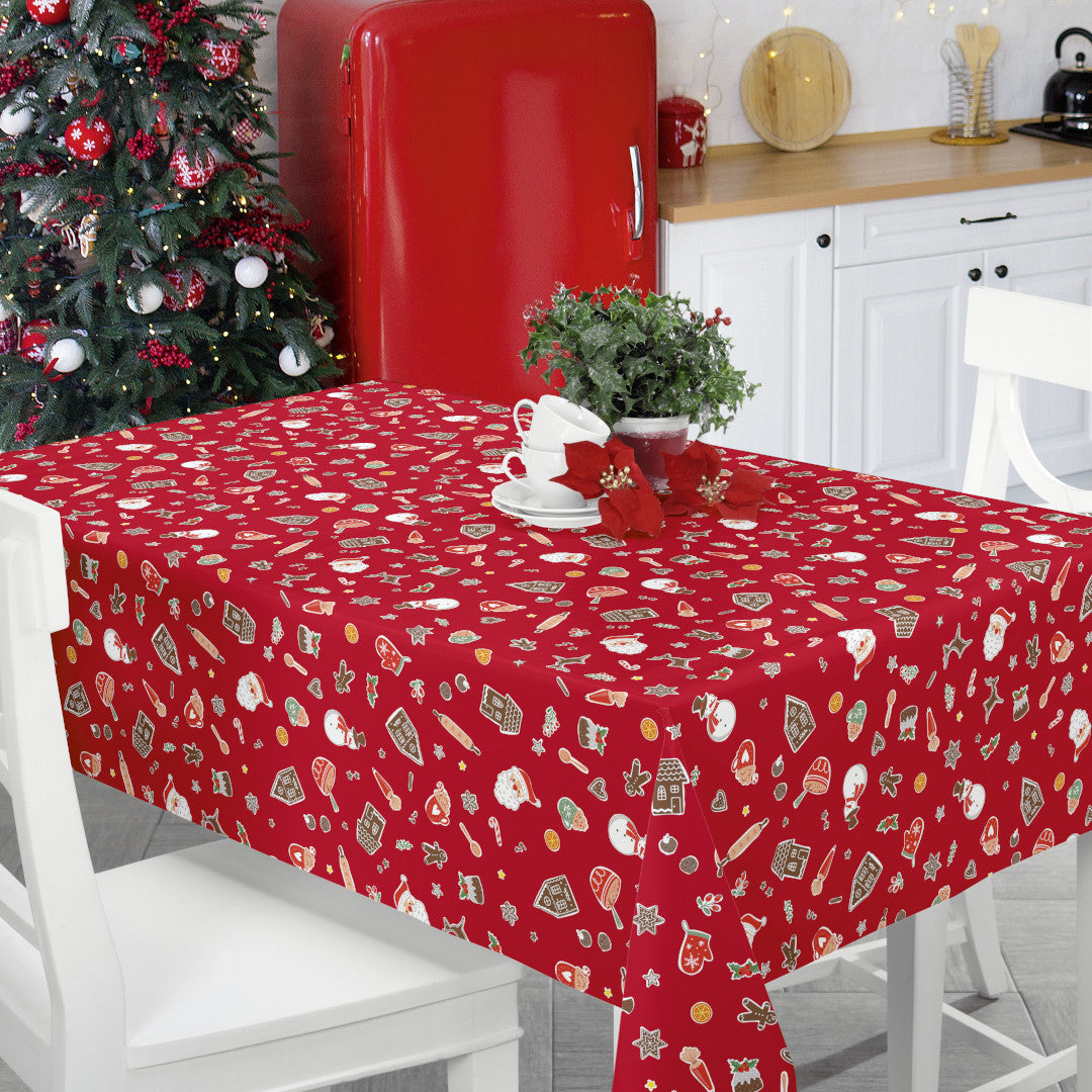 Nordfavn Xmas Cookies – Legesyg julevoksdug i klassisk rød