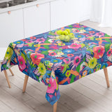 Araca Marine Garden – Tekstilvoksdug med eksotiske blomster – 155 cm bred