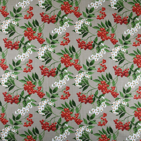 Baies Nordic – Tekstilvoksdug med bær og blomster – 155 cm bred