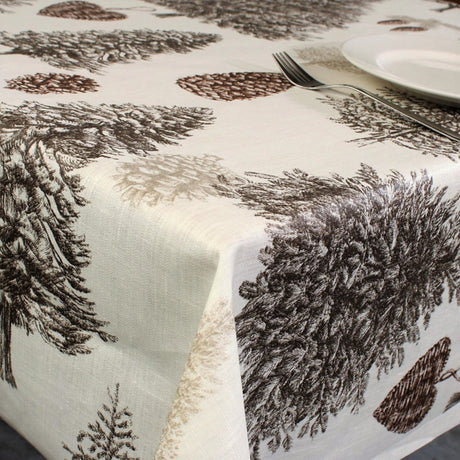 Baumier Forest Linen – Tekstilvoksdug med store træmotiver