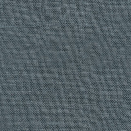 Blå ensfarvet tekstilvoksdug i 100% hør - 140 cm