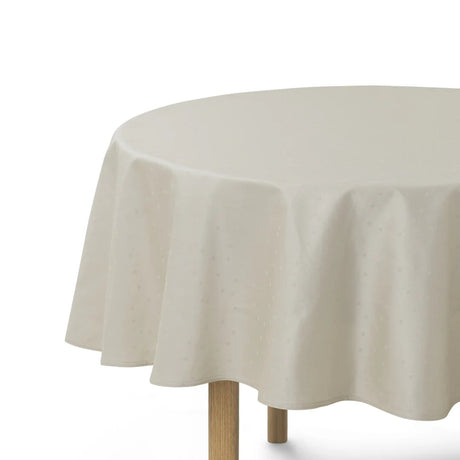 Compliments Confetti Moon – Rund damaskdug med prikmønster Ø200 cm