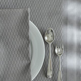 Compliments Tile Silver Grey – Elegant damaskdug 150 x 250 cm, nærbillede