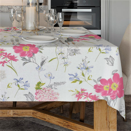 Crocus Soft White – Tekstilvoksdug med forårsblomster