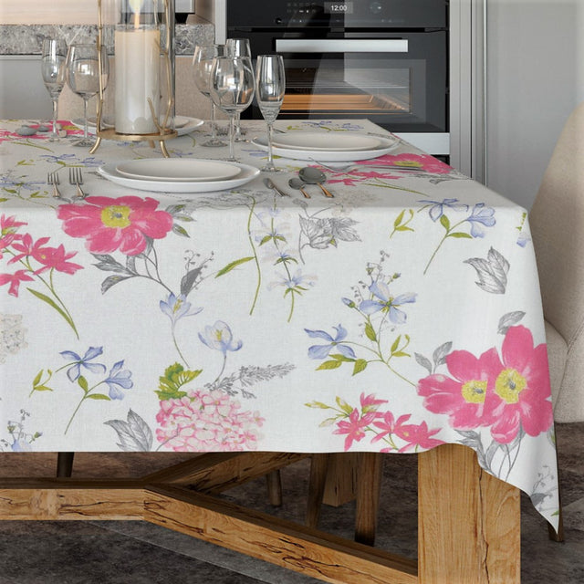Crocus Soft White – Tekstilvoksdug med forårsblomster