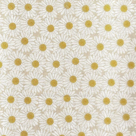 Daisy Natur – Bella Tovaglia tekstilvoksdug med margueritter, motiv