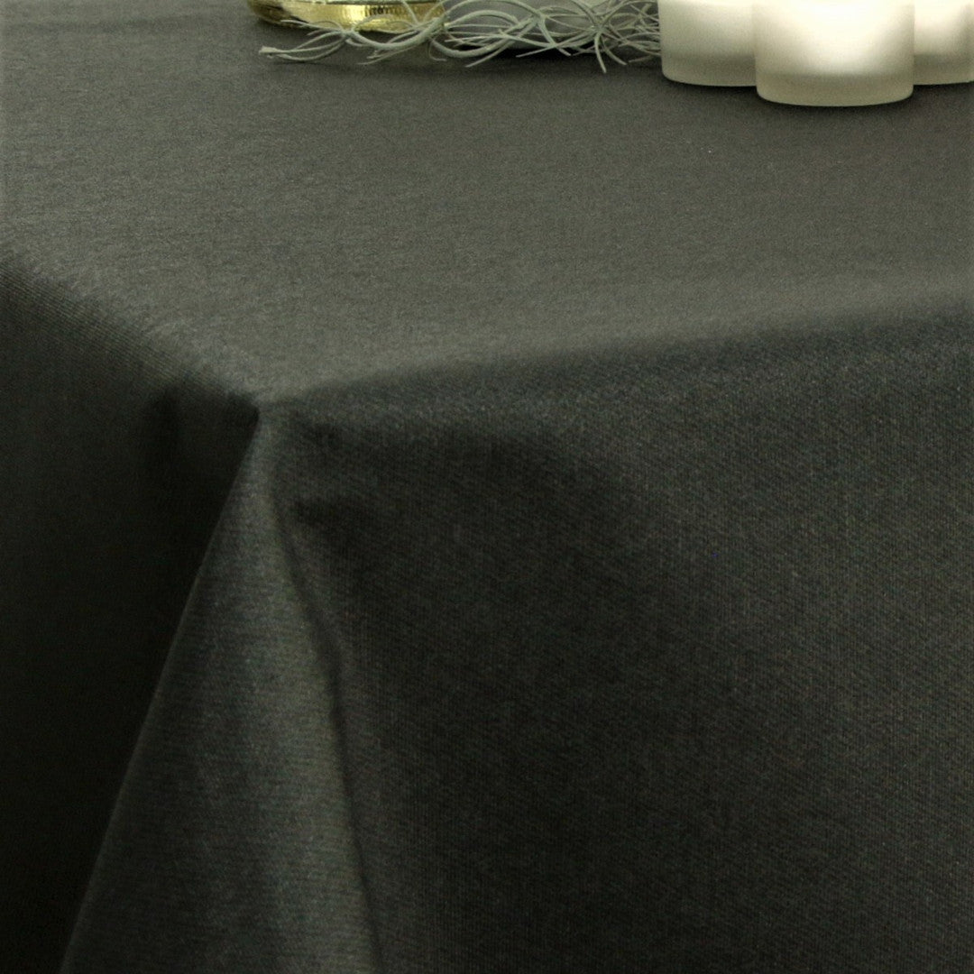 Dali Noir – Ensfarvet tekstilvoksdug med stofstruktur – 140 cm bred