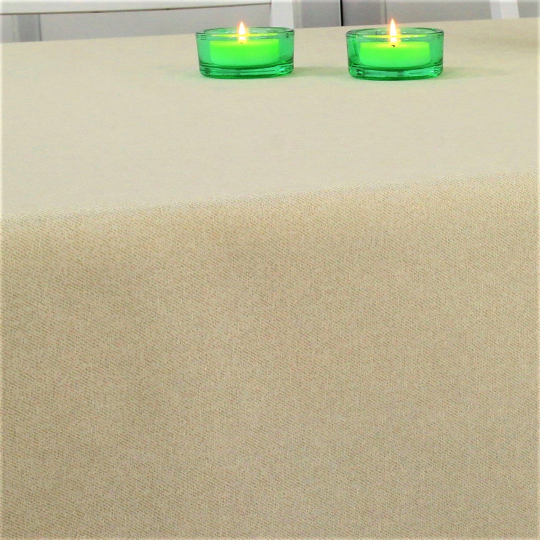 Dali Offwhite – Ensfarvet tekstilvoksdug med stofstruktur – 140 cm bred