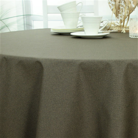Dali Taupe – Ensfarvet tekstilvoksdug i stoflook – 160 cm bred