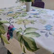 Diana Butterfly Linen – Tekstilvoksdug med blomster og sommerfugle – 140 cm bred