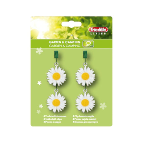 Dugvægte med margueritter – 4 stk.