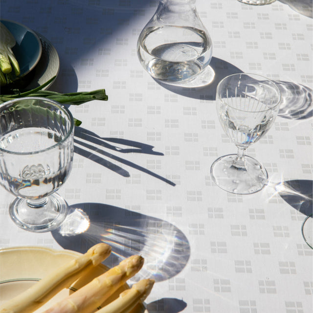 Engholm Flag Damaskdug – Hvid 140 x 220 cm