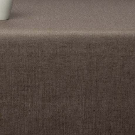 Ensfarvet tekstilvoksdug i hør 140 cm bred - Mud