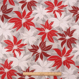 Euphorbia Red – Tekstilvoksdug med markante blade – 150 cm bred, mønster