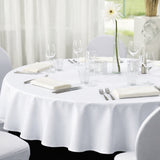 Gastro Hvid – Rund damaskdug til fest og selskab Ø180 cm
