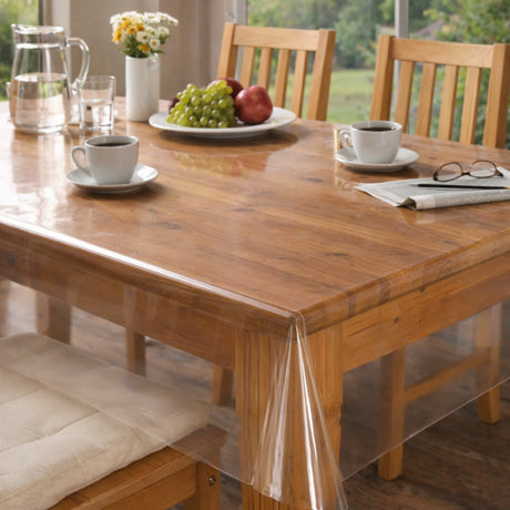 Gennemsigtig voksdug – 0,30 mm tyk, 140 cm bred