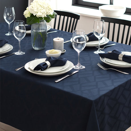 Ice Blå fra Compliments – Elegant damaskdug 140 x 180 cm