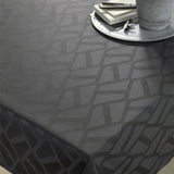 Ice Grå/Antracit fra Compliments – Elegant damaskdug 160 x 320 cm, nærbillede