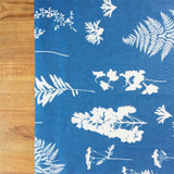 Imprint Blue – Susanne Schjerning tekstilvoksdug med skridsikker bagside, miljø