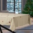 Julia Rød Broderet Juledug – 140 x 270 cm