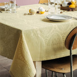 Juna Easter Gul Damaskdug – Elegant påskedug 150 x 270 cm