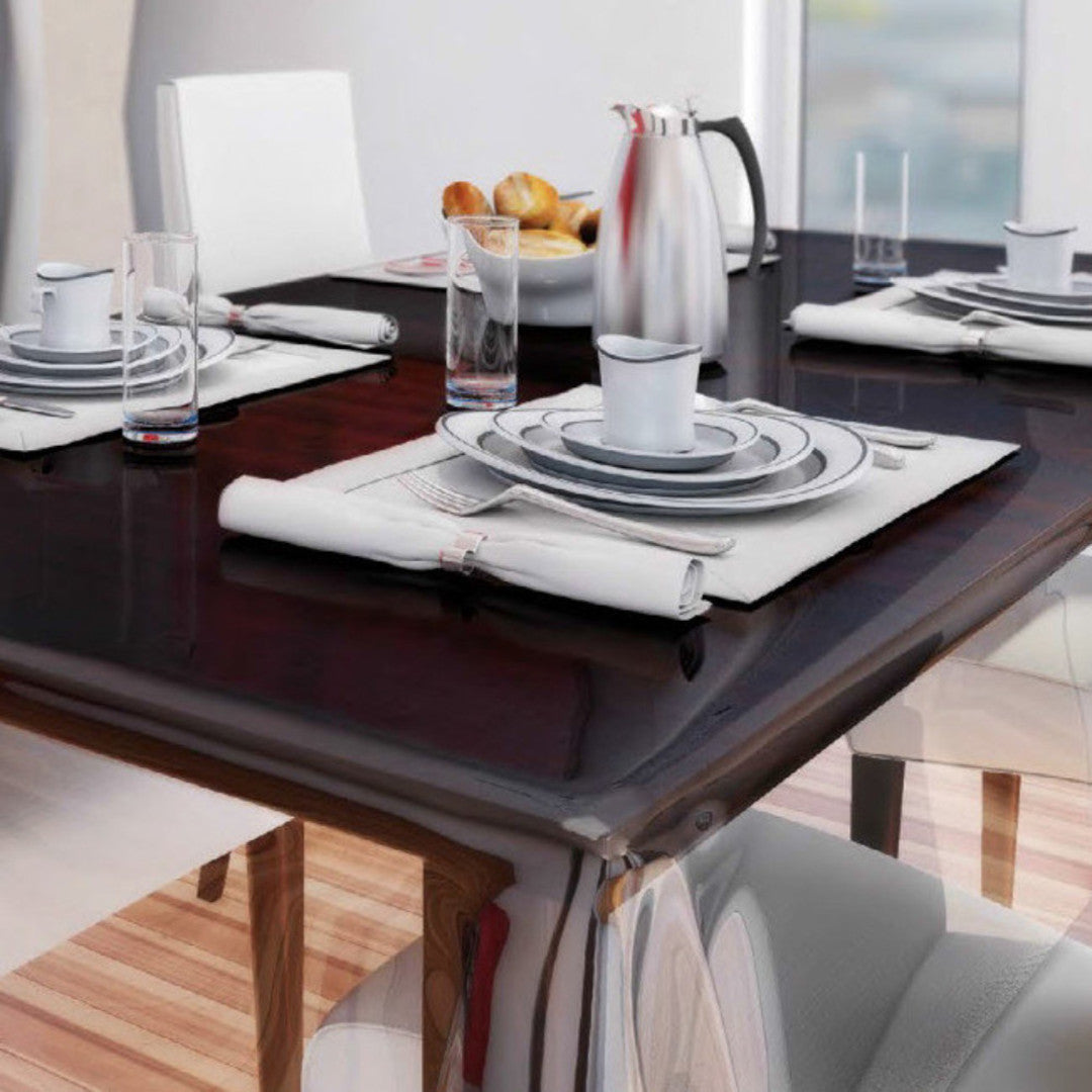 Kraftig gennemsigtig voksdug – 1,0 mm tyk, 140 cm bred