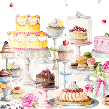 La Grande Gara di Panificazione – Tekstilvoksdug med kageunivers, motiv