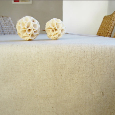 Lino 140 cm bred tekstilvoksdug i hør/bomuld – Naturfarvet