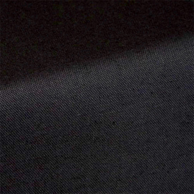 Lino 140 - Ensfarvet tekstilvoksdug i hør/bomuld - Sort