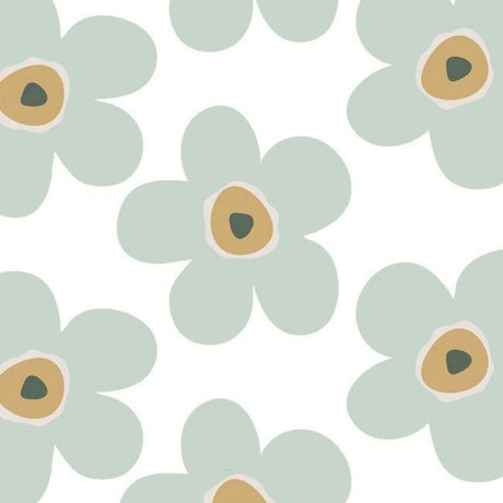 Lola voksdug – Big Flower Ice Grey Nordic Bloom, motiv