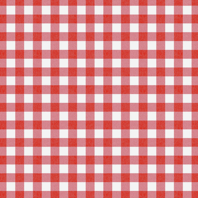 Lola voksdug – Chiwy Tomato Red Check i klassisk tern