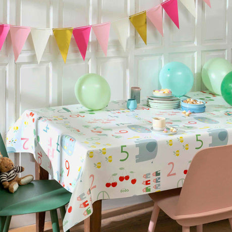 Lola voksdug – Count Me In med tal, dyr og legende illustrationer