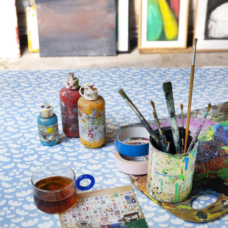 Lola voksdug – Parachute Baby Blue Dream Pattern