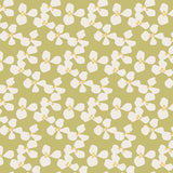 Lola voksdug – Poppy Spring Moss med grafiske forårsblomster, motiv