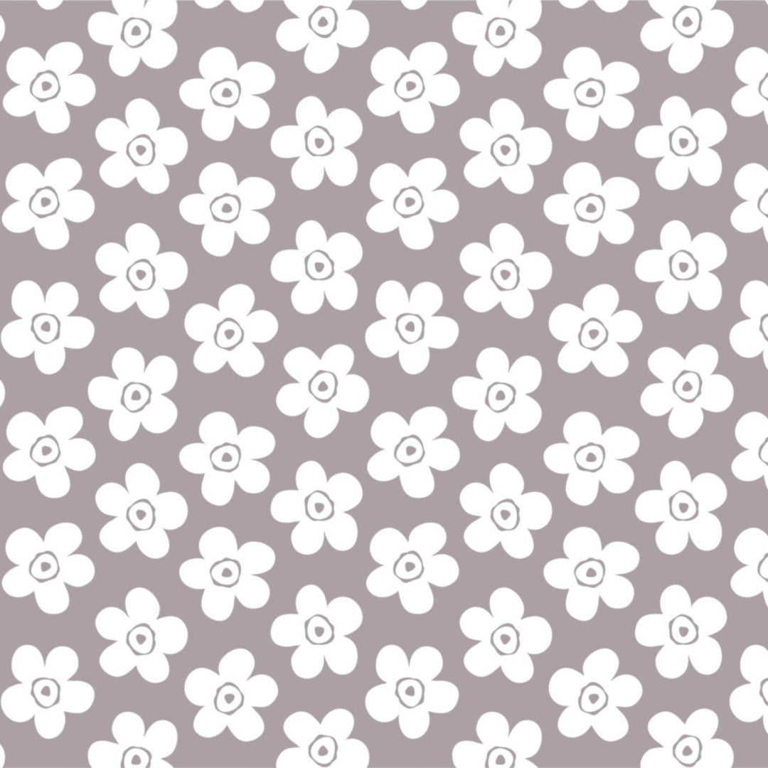 Lola voksdug – Small Big Flower Rock Grey