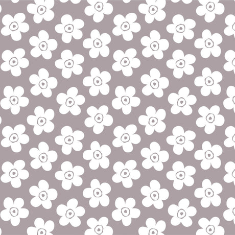 Lola voksdug – Small Big Flower Rock Grey