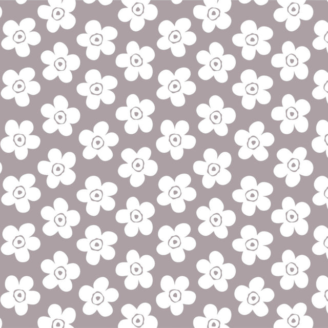 Lola voksdug – Small Big Flower Rock Grey