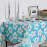 Lola voksdug – Small Big Flower Scuba Blue Calm