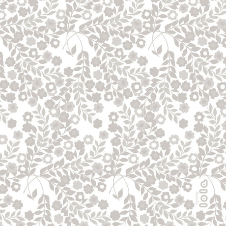 Lola voksdug – Wallflower Linen Taupe Bloom, motiv