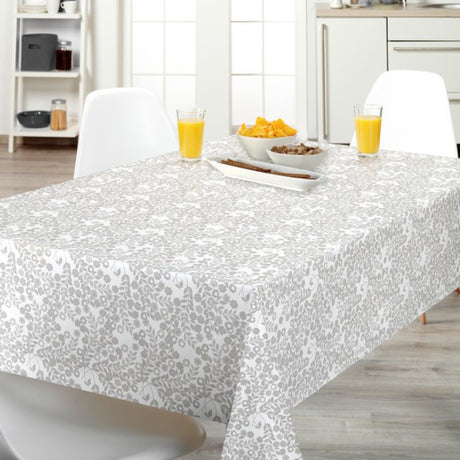 Lola voksdug – Wallflower Linen Taupe Bloom