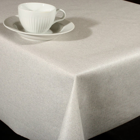 Metallic Silver – Tekstilvoksdug med diskret glans – 150 cm bred